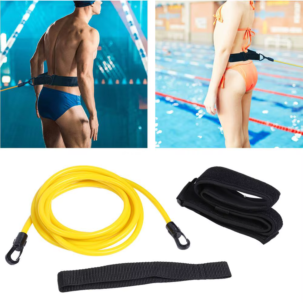 Ceintures d'entraînement de natation, Laisse d'entraînement, Harnais de natation stationnaire, Cordo