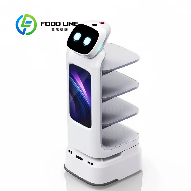 Robot de livraison de nourriture intelligent personnalisé, machine de service de repas avec évitemen