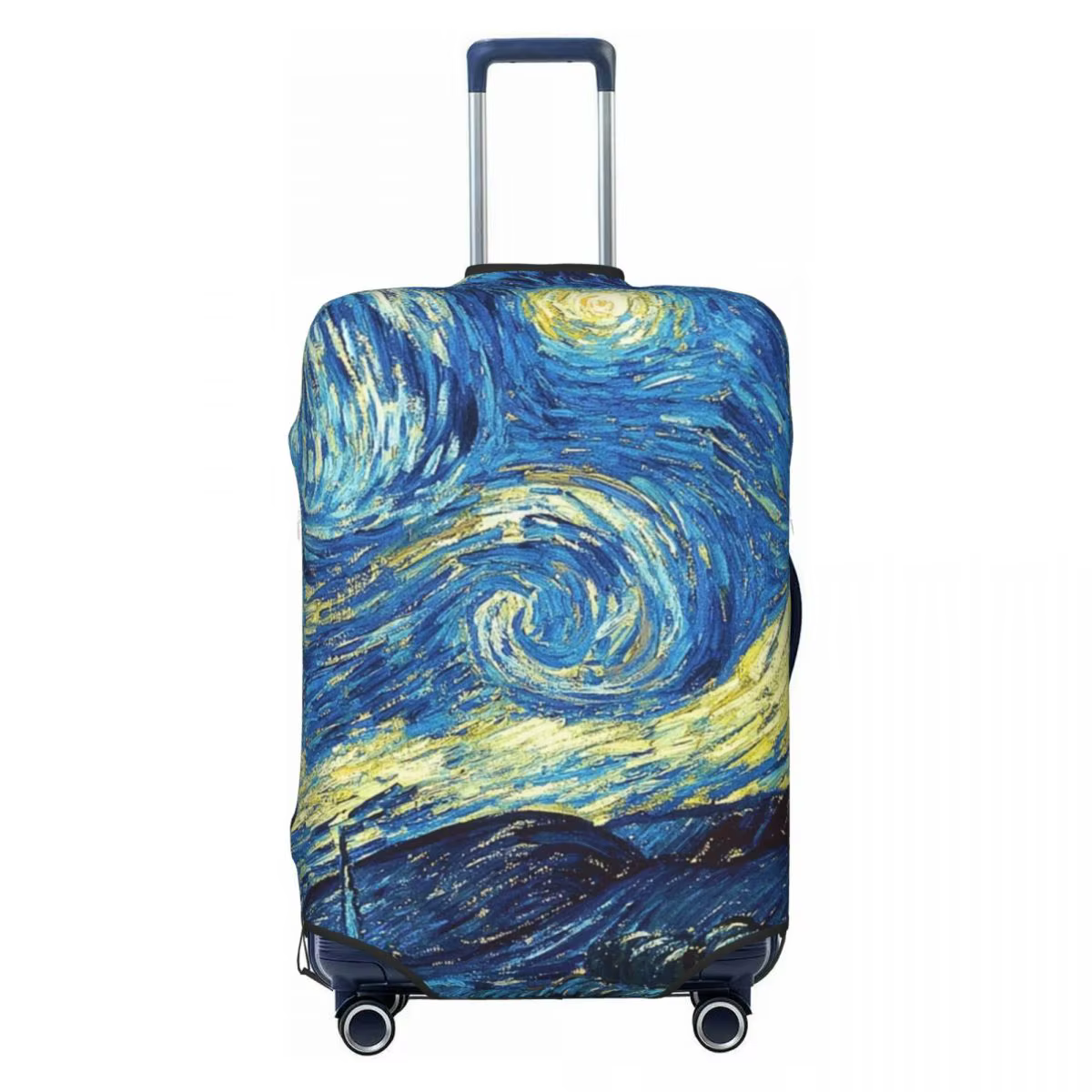 Juste de valise Van Gogh Starry Night, protecteur de voyage, fournitures de bagages élastiques