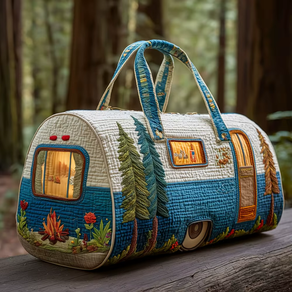 Sac de voyage matelassé de grande capacité, sac de voyage rétro matelassé pour la nuit, adapté pour 