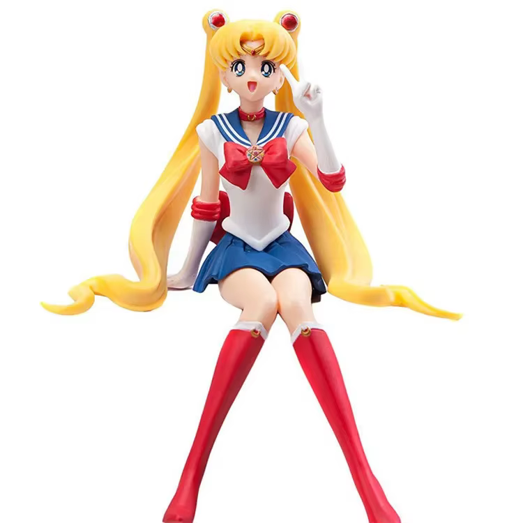 Figurines de collection Sailor Moon Anime Hino Rei, accessoires de voiture, poupée en PVC, Sailor Ma