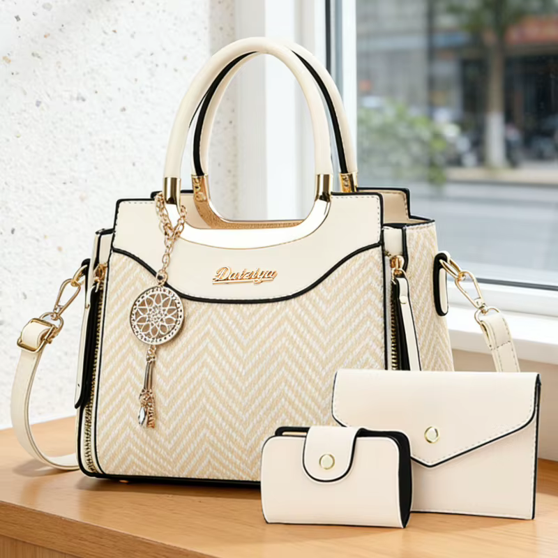 Ensemble de sacs messagers de luxe pour femmes, sac à main imprimé décontracté et sac de travail élé