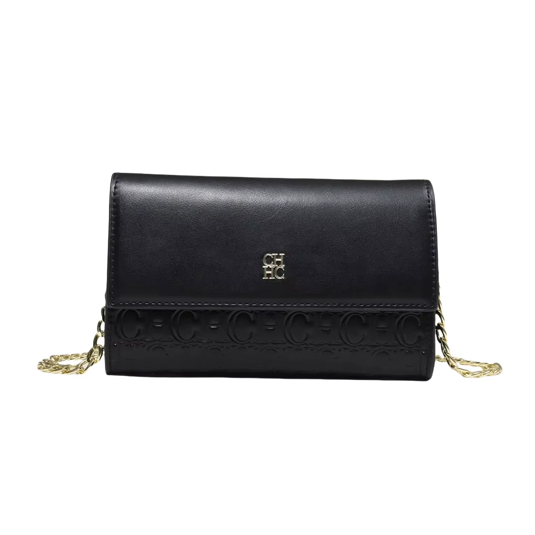 Sac bandoulière CH pour femme, sac à main de luxe de créateur, sac à bandoulière en cuir gaufré tend
