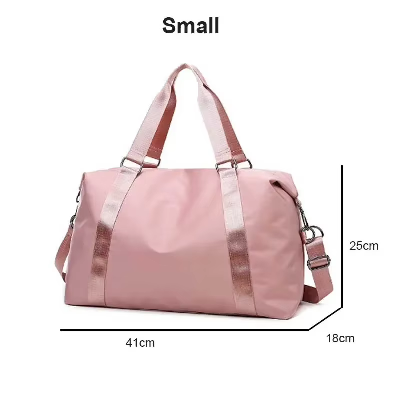 Grand Sac de Voyage Multifonctionnel en Nylon pour Femme, Fourre-Tout Étanche, avec Poches Sèches, p