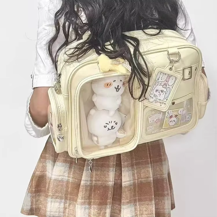 Sac fourre-tout japonais, sac à bandoulière de Concert à la mode, sac à dos pour étudiant, messager 