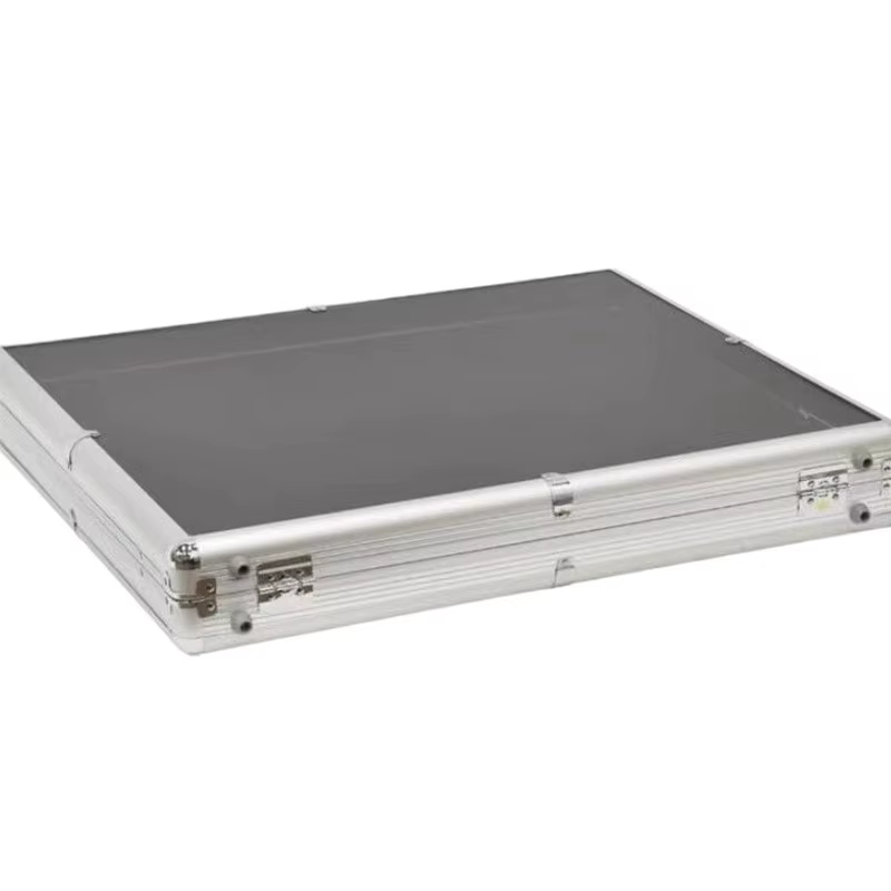 Valise Portable cartes puces objets de collection présentoir en alliage d'aluminium et vitrine acryl