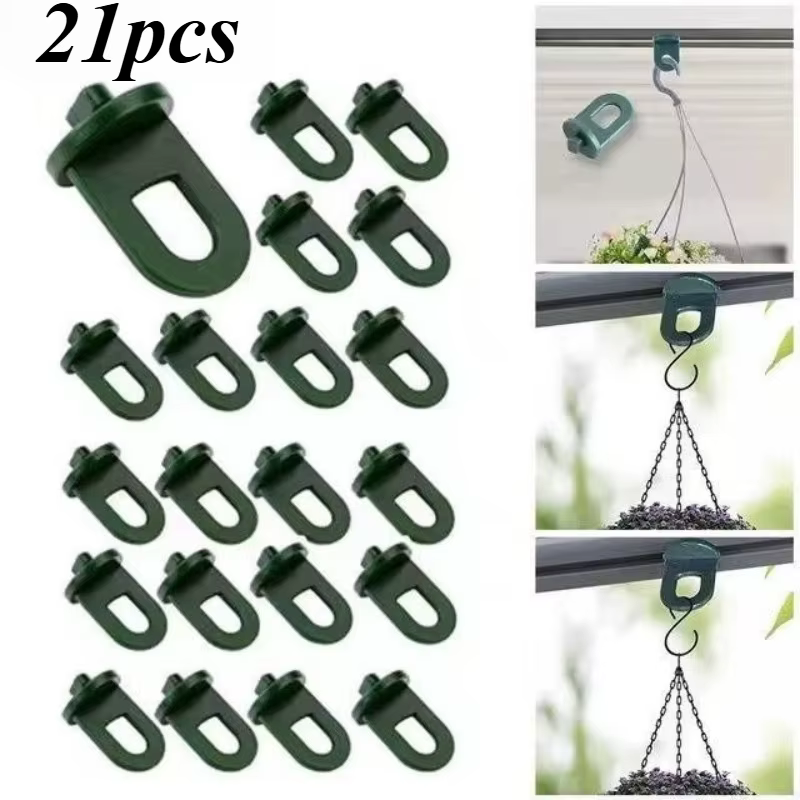 Kit de 21 attaches et crochets pour serre avec isolateur thermique, supports pour plantes et fleurs,