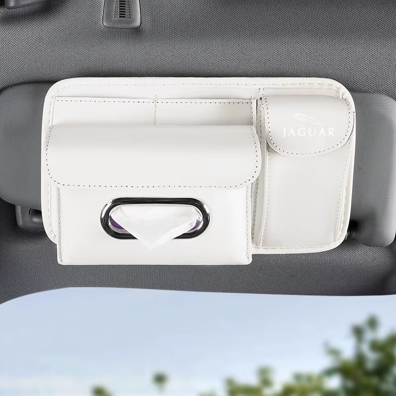 Boîte à mouchoirs pour pare-soleil de voiture, étui à lunettes, pince à cartes, accessoires intérieu
