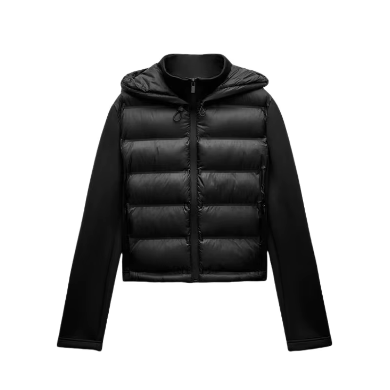 2025 hiver nouveauté doudoune chaude légère pour femme avec manches longues et manteau de sport à ca