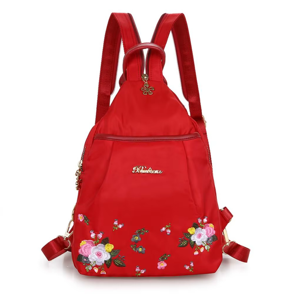 Mode broderie sac décontracté imperméable Oxford femmes sac à dos femme grande capacité voyage sac à