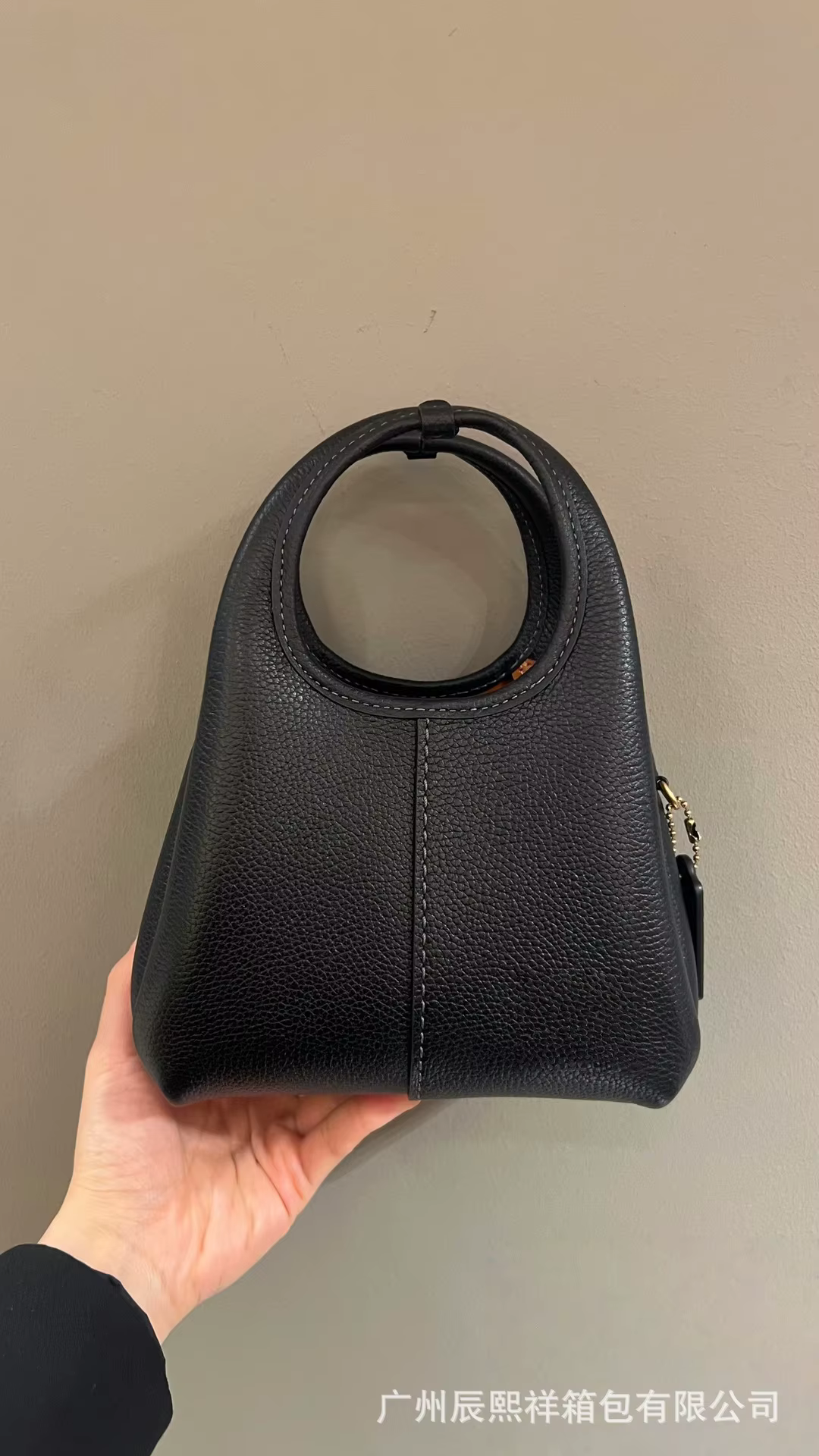 Sac seau en cuir couleur unie, sac à main porté épaule, style hobo, sac de marché, Cuo Home, nouveau