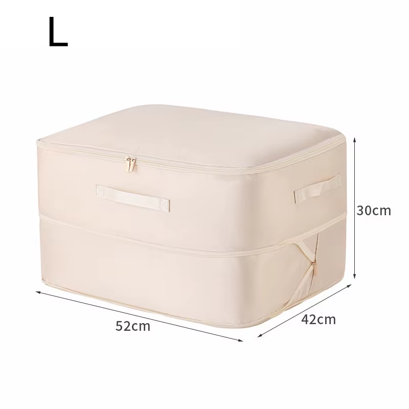 Organiseurs ultra-compactables à compression automatique avec double fermeture éclair pour couvertur