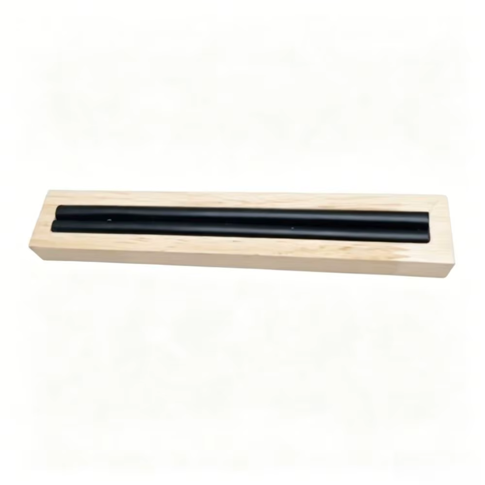Support de Présentation pour Bagues en Bois avec Doublure en Velours Doux, Présentoir Minimaliste Ha