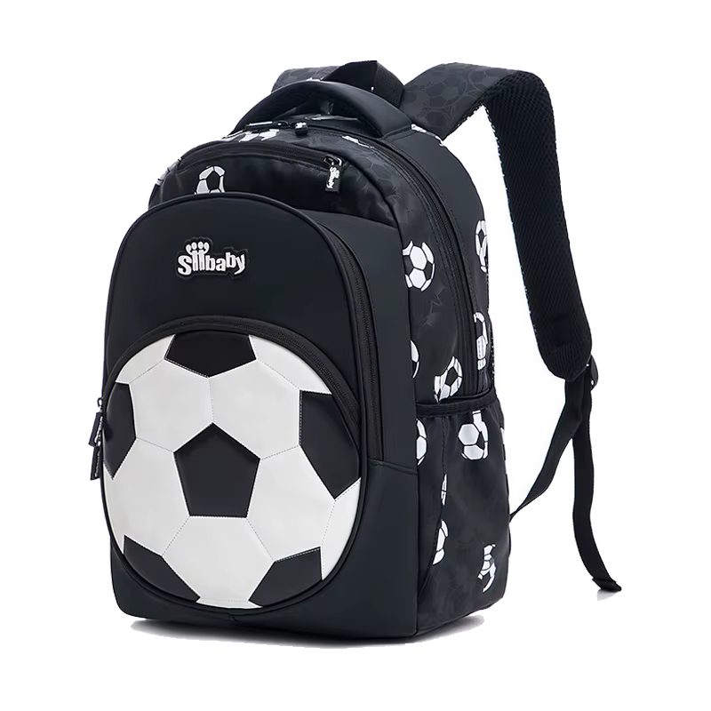 Sac à dos de football, sac à dos de sport de grande capacité, plusieurs compartiments, motif de foot