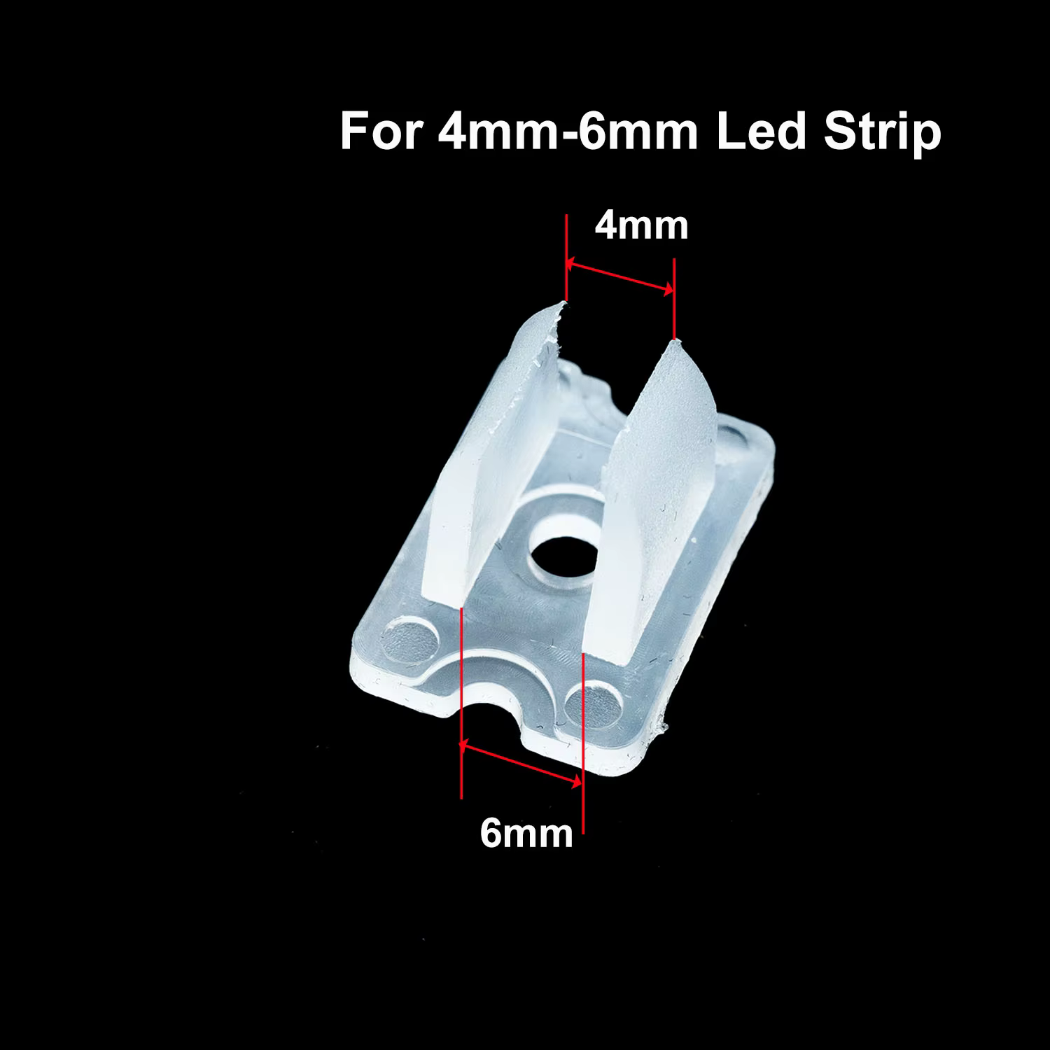 Clips de fixation pour bande LED, 6mm 8mm 10mm 12mm, accessoires de connecteur pour la fixation de l
