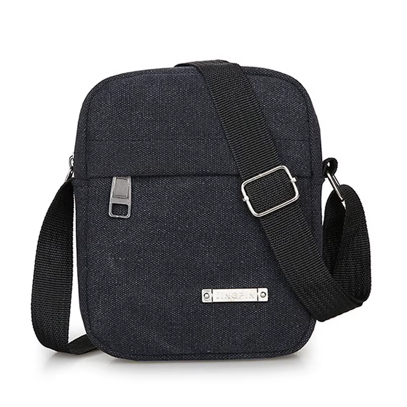 Hommes mode toile petit sac décontracté hommes Mini sacs à main mâle bandoulière sacs à bandoulière