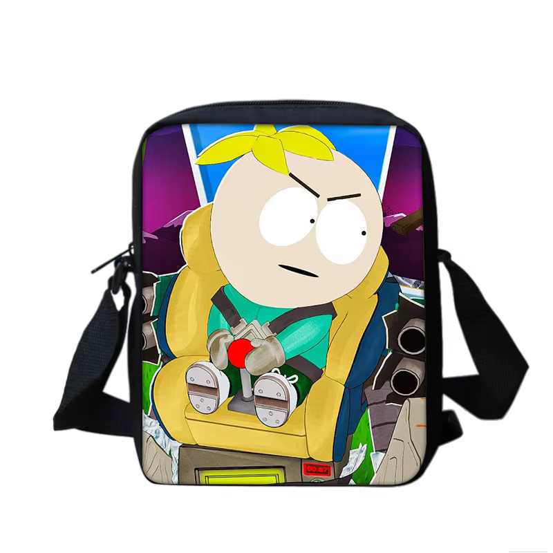 Sac à bandoulière multifonctionnel South Park de grande capacité, le cadeau idéal pour les garçons e