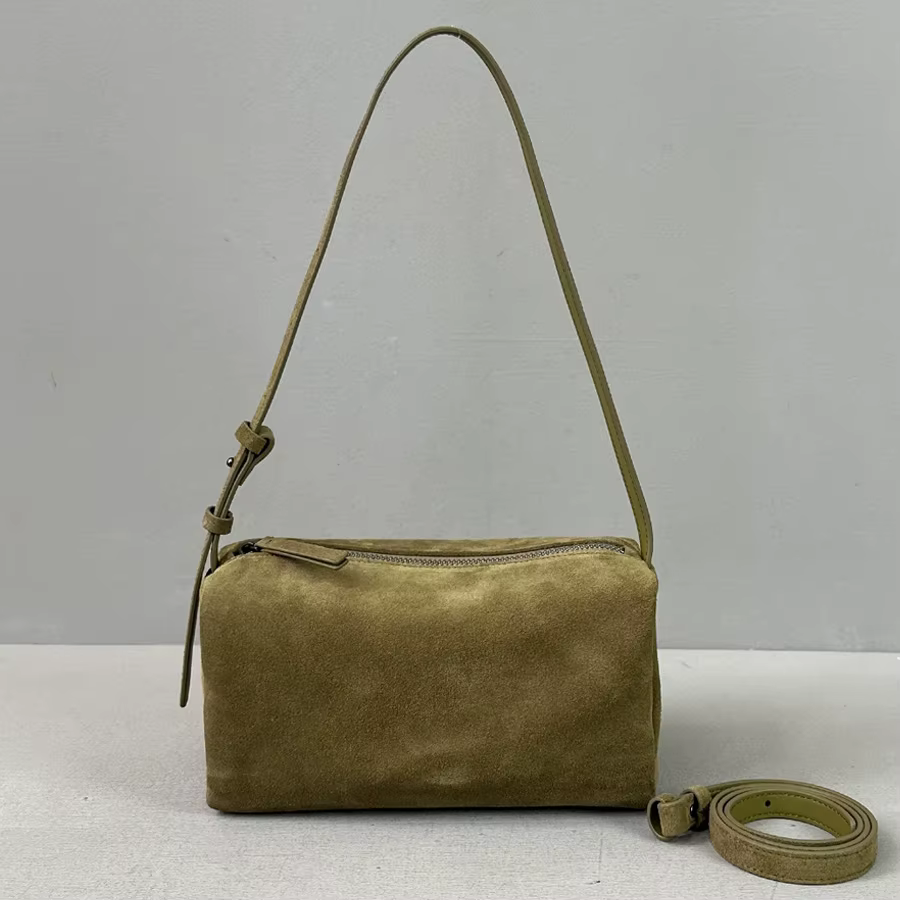 Sacs sous les bras en daim en forme de baril pour femmes sac à main de luxe de styliste nouveau à la