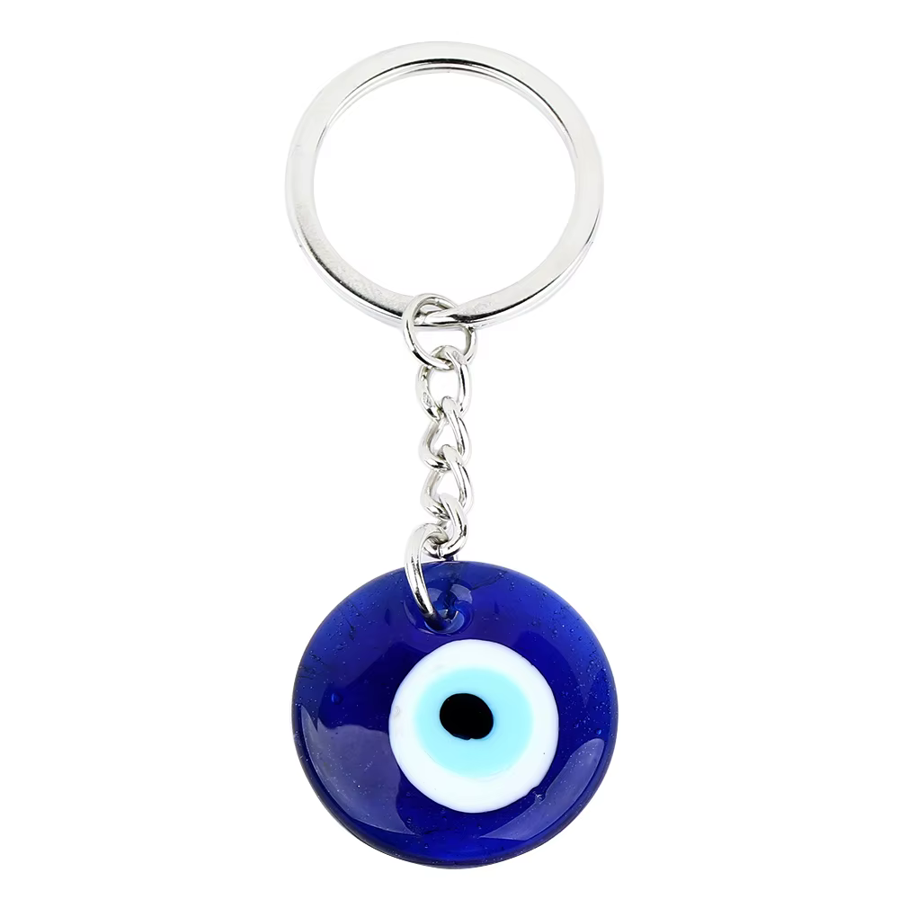 Porte-clés pendentif porte-bonheur 30mm, accessoires pour les yeux bleus, turc