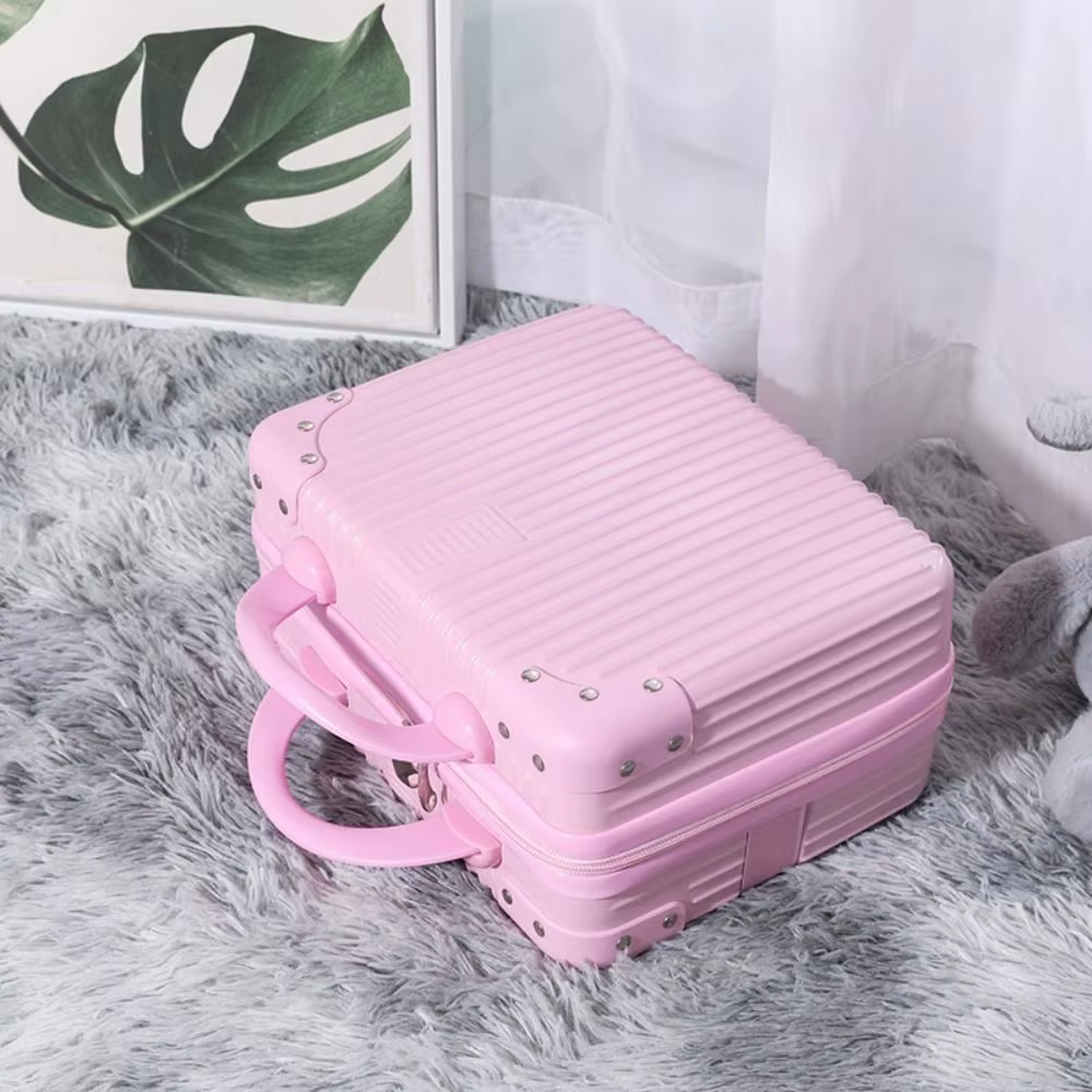 Valise de voyage 14 pouces, mini trousse de toilette, organiseur de bagages, valise de cabine pour f