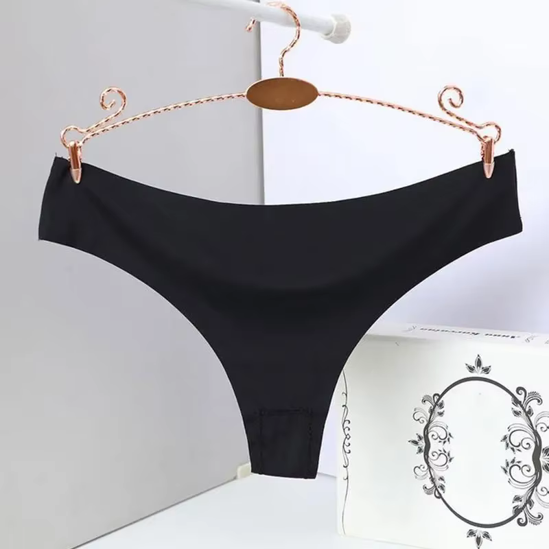 Sous-vêtements de sport couleur chair, culotte taille basse, en coton, entrejambe, sexy, ultra-mince