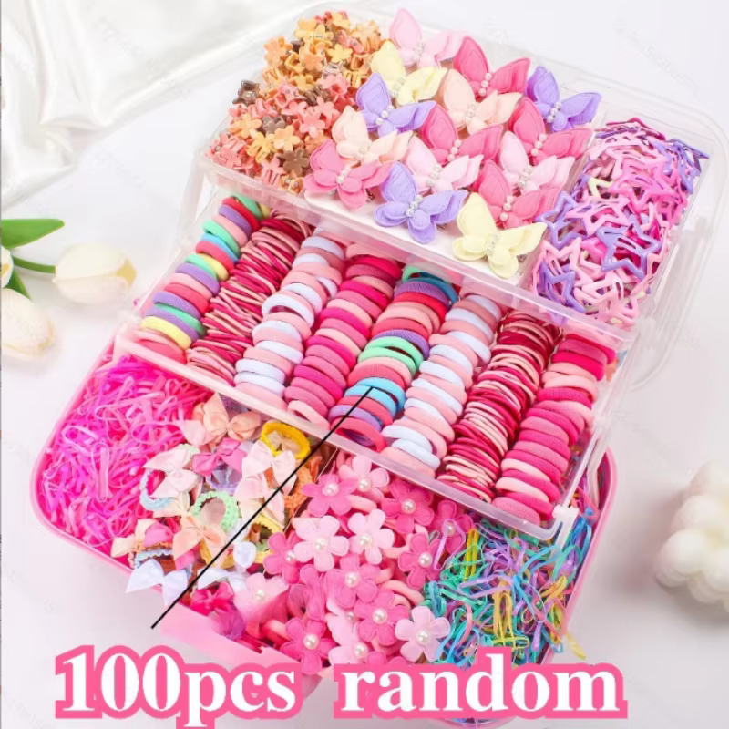 100/832 pièces d'ensemble d'accessoires doux Dopamine |   Noeud, mini pinces – Parfait pour les acce