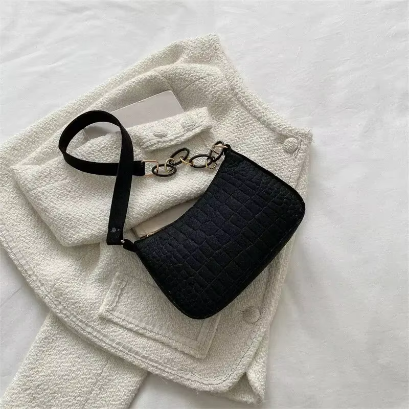 Petit sac carré rétro populaire de tempérament doux, petit sac carré à bandoulière, mode décontracté