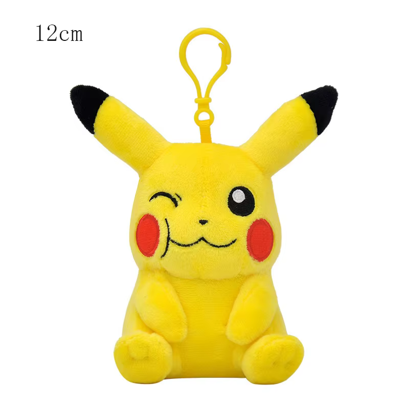 Porte-clés en peluche Pikachu, jouets de dessin animé, Charmander, Psycanard, écureuil, ronflement, 