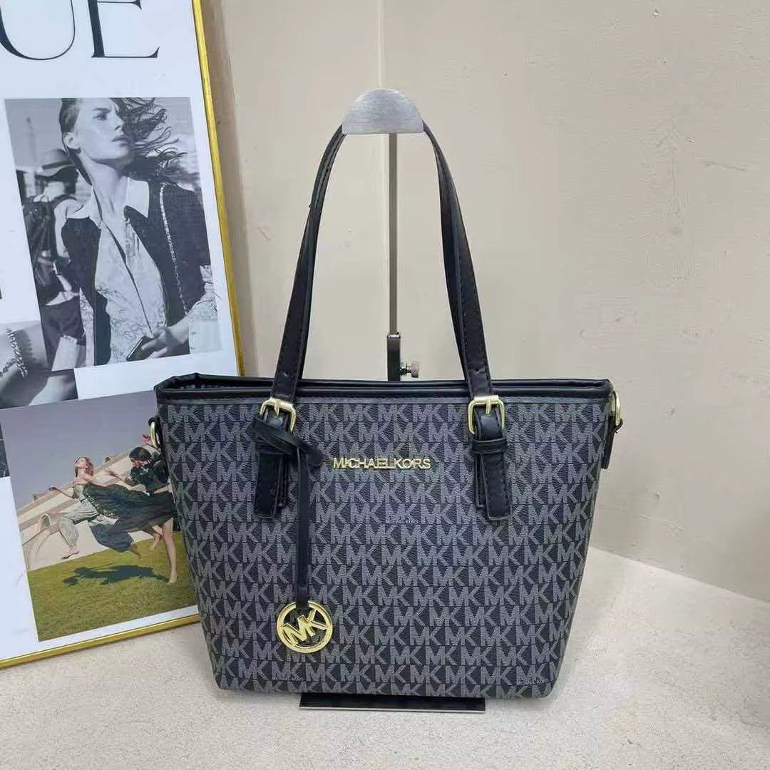 MICHAEL KORS MK Jet Set Travel Fashion Business Lady Extra Small Basket Tote Crossbody Bag