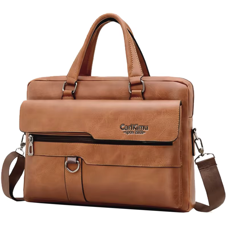Le sac à main pour hommes de couleur neutre convient aux voyages d'affaires et peut également être p