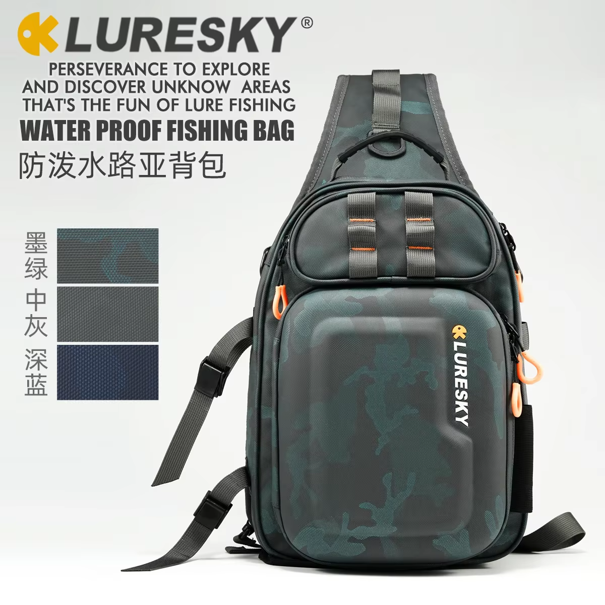 LURESKY-Sac à Dos Étanche Haut de Gamme, Sacoche de Grande Capacité pour Matériel de Pêche