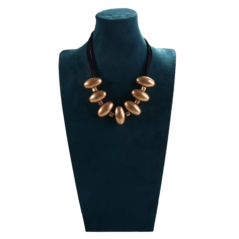 Collier de perles exagérées à la mode exotique, accessoire de chaîne de clavicule spécial Unique pou