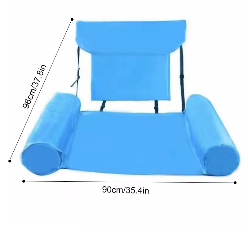 Chaises flottantes d'été pour piscine, chaise longue gonflable pour adultes avec accoudoirs et dossi