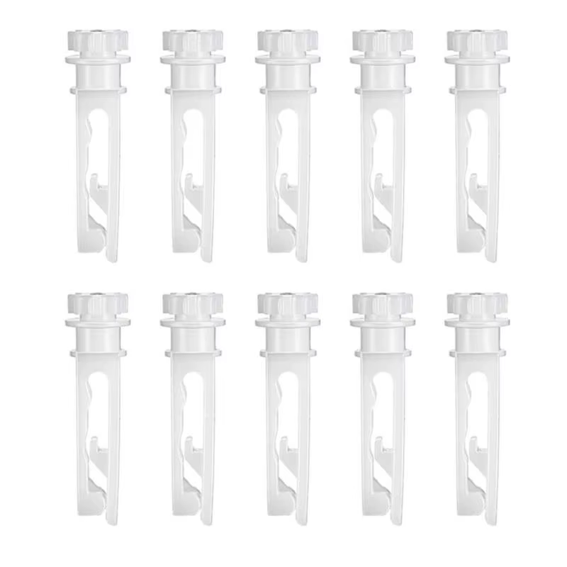 10pieces Clip tige aveugle verticale pour ajustement du rideau