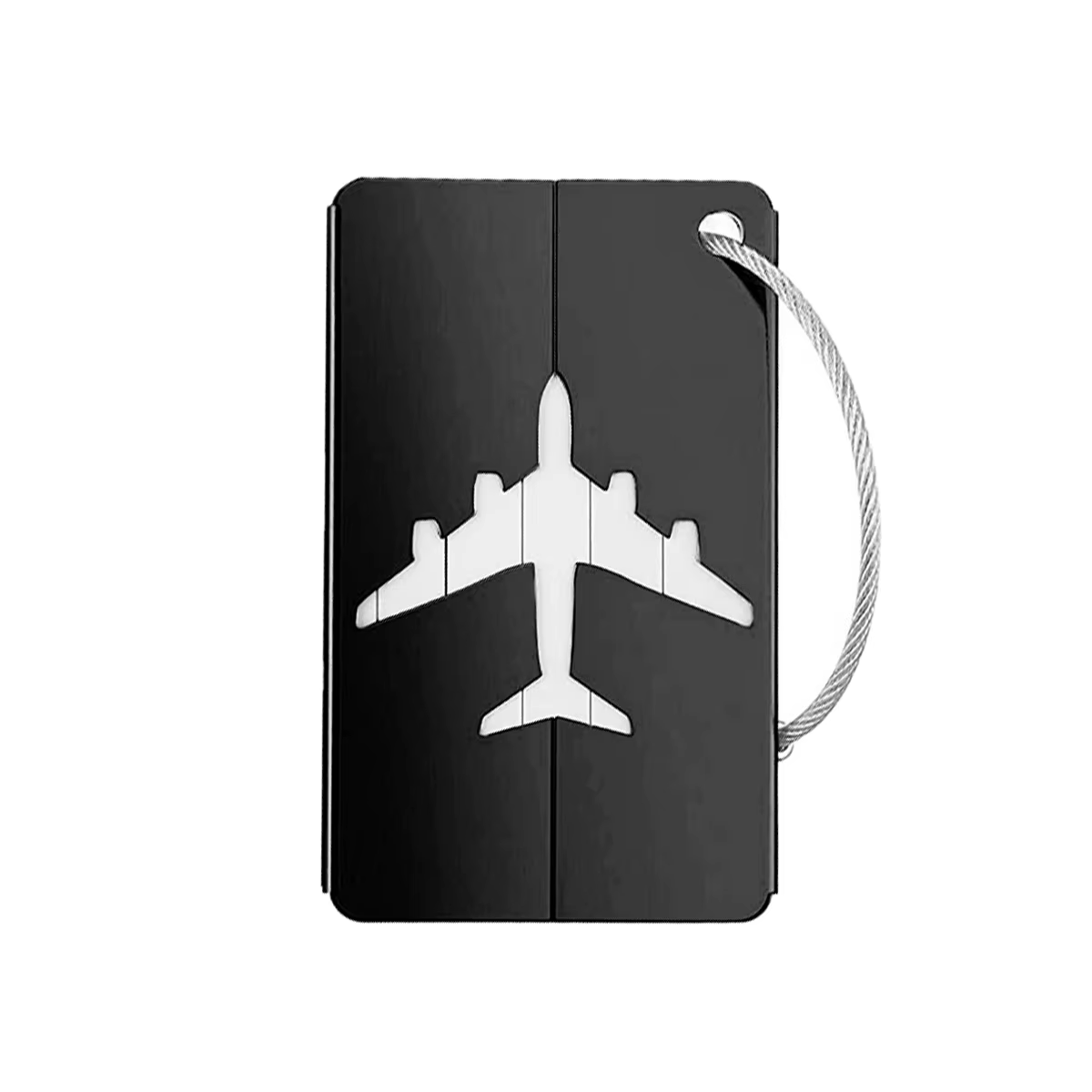 Étiquettes de bagage de voyage en alliage d'aluminium, étiquettes de contrôle d'avion d'identificati