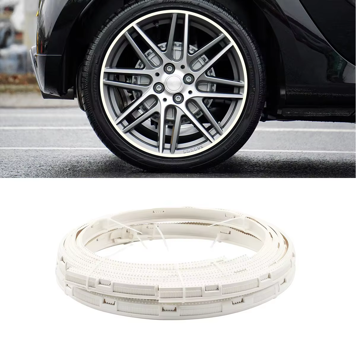 4 pièces/ensemble automobile 14-22 "jante de piste résistant aux rayures bandes de bague de protecti