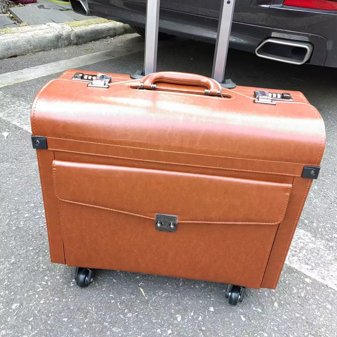 Valise pilote, mallette de voyage pour agents de bord, bagages pour présents de train, mallette à ma