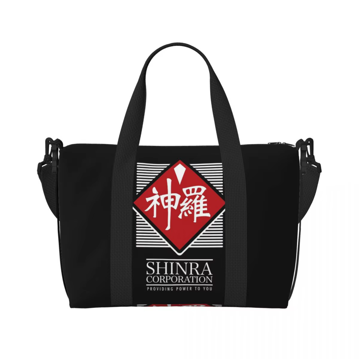 F-Final-S F-Fantasy-S VII Shinra FF7 Corporation By Rev Level Beach Sac de voyage Sacs fourre-tout p