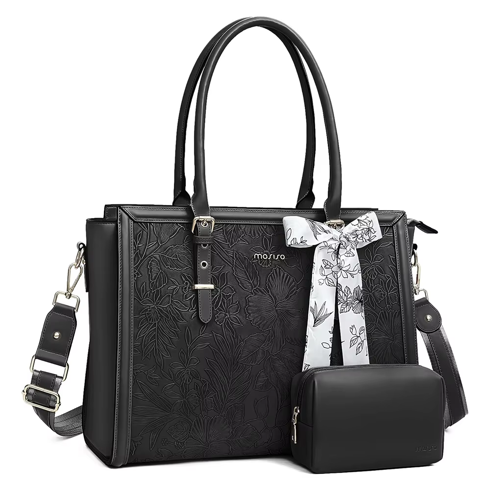 Sac pour ordinateur portable 15 16 17 17.3 pouces sac fourre-tout en cuir PU pour M4 M3 M2 M1 MacBoo
