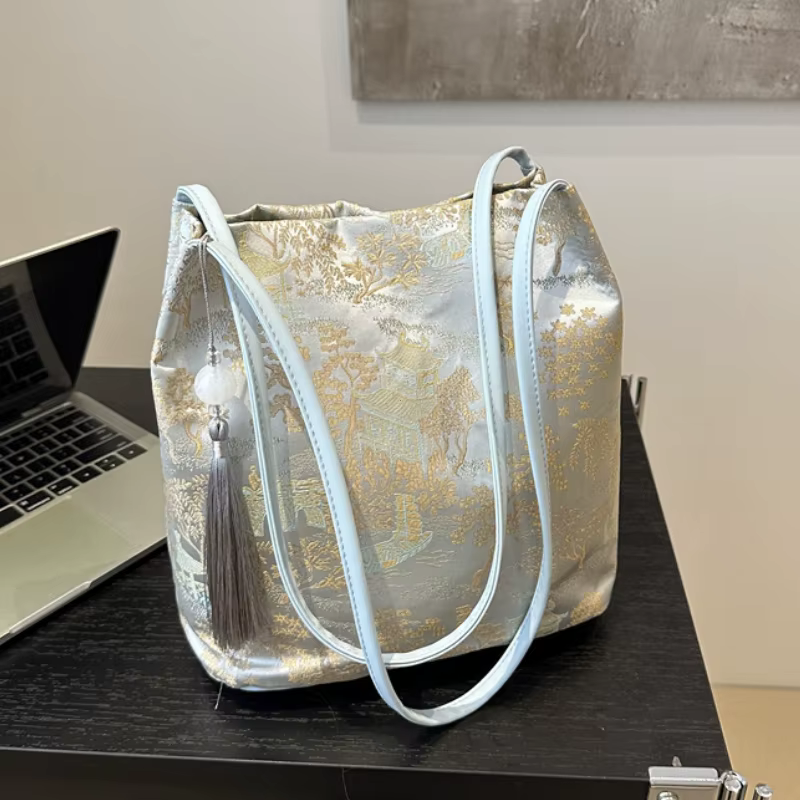 Sacs à bandoulière pour femmes, nouveau tempérament de Style chinois, fourre-tout rétro avancé éléga