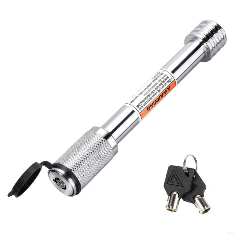 Serrure d'attelage remorque robuste 5/8 pouces avec système clé haute sécurité, serrure sécurité pou