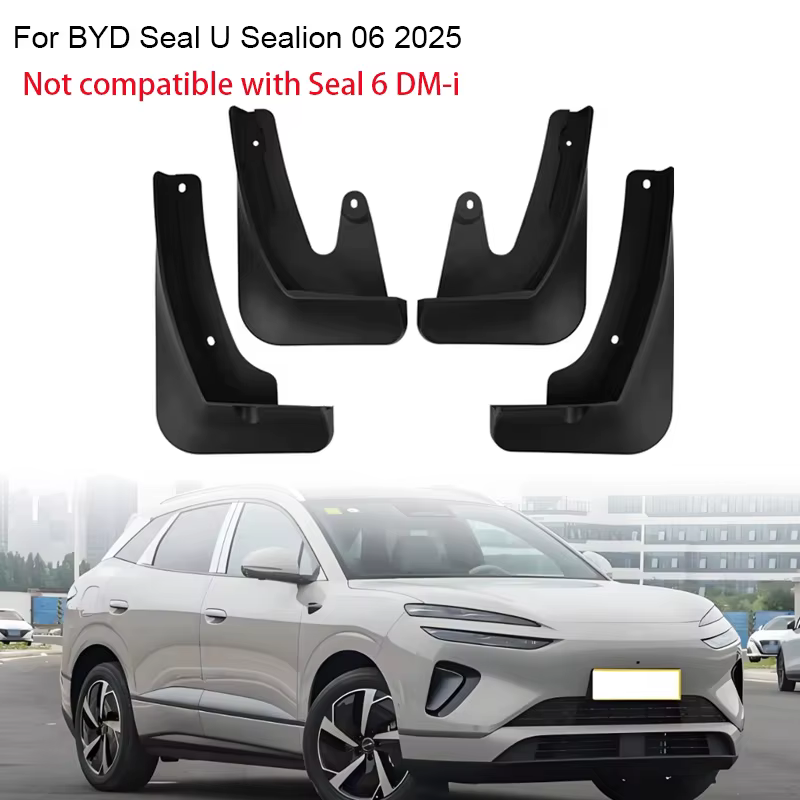 4 pièces Garde-boue pour BYD Seal U EV DM-i Sealion 6 PHEV 2025, Protection anti-éclaboussures et an