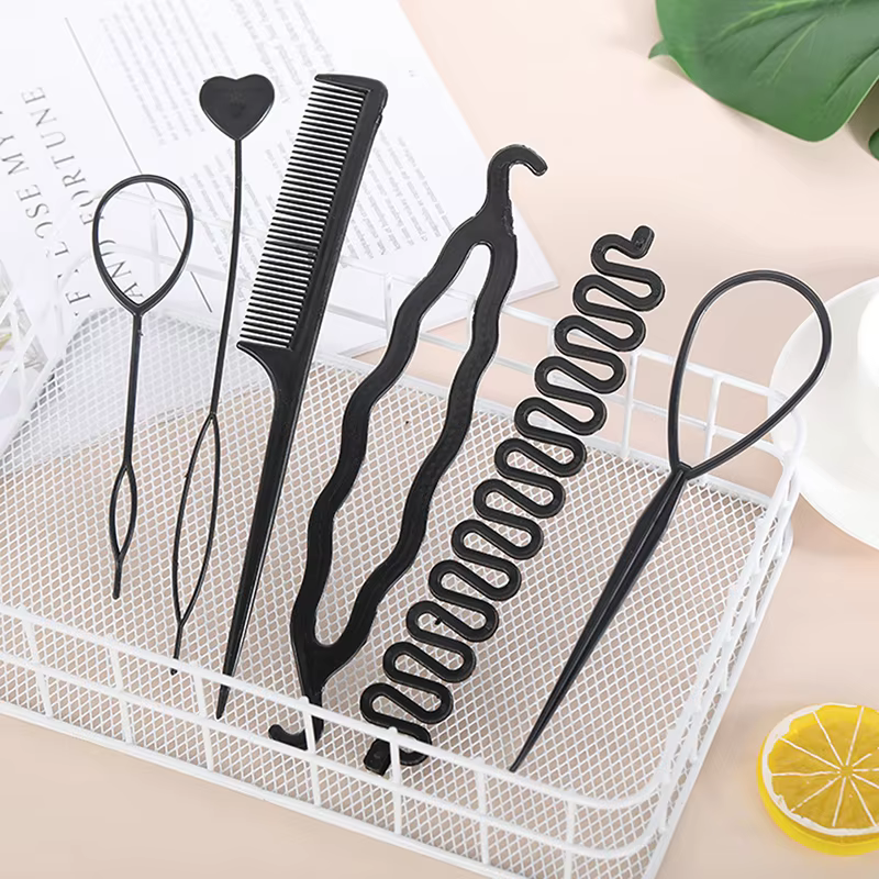 Ensemble d'outils magiques de coiffure pour femmes, accessoires de tressage de bricolage, épingle à