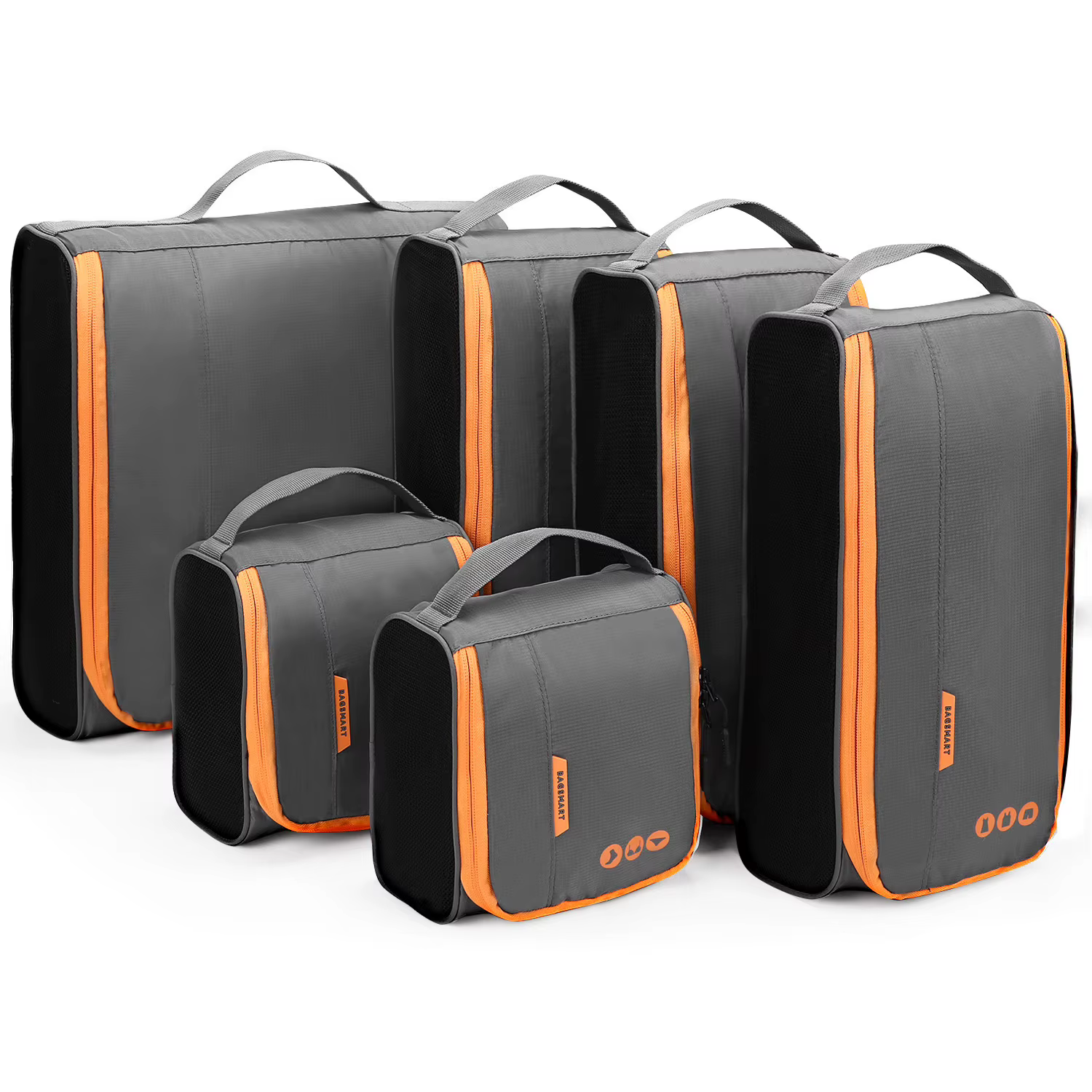 Organisateur de voyage léger pour hommes, 6 pièces, sacs intelligents, Cubes d'emballage pour valise
