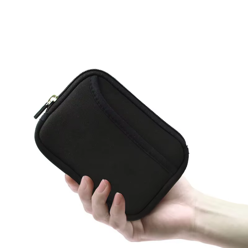Petit sac de rangement en néoprène pour voyage, accessoires numériques, pochette pour gadgets, suppo