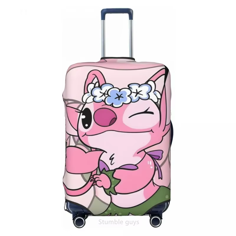Housse de valise à haute élasticité, motif à points en S, convient aux bagages de 18 à 32 pouces, du