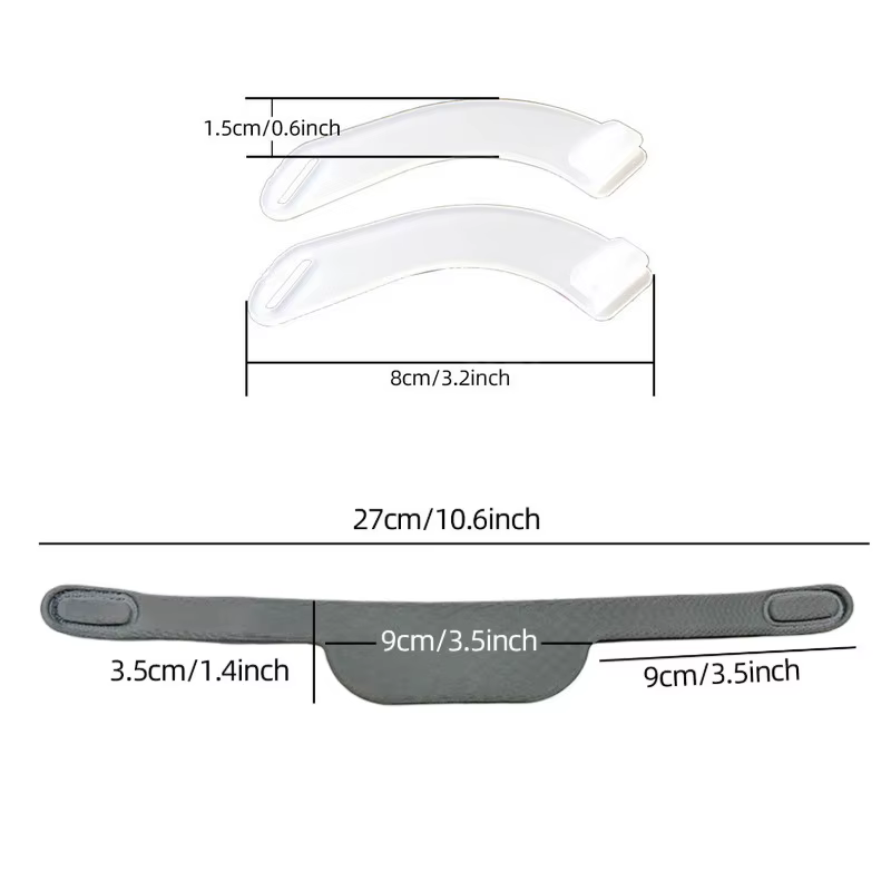 Sangle de tête réglable et souple pour masque nasal CPAP Philips Dreamwear avec bras de fixation – A