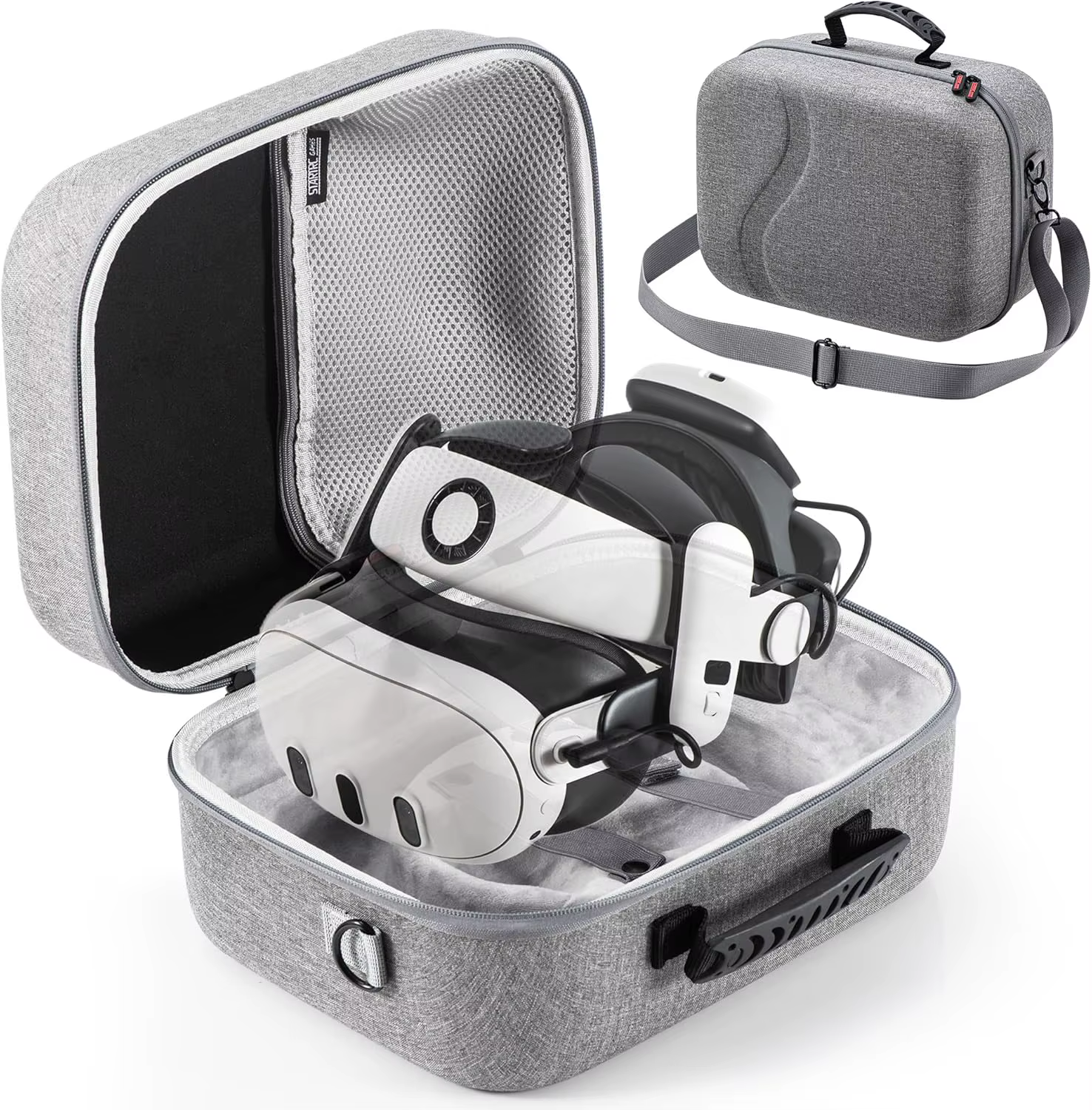 Étui de transport pour Meta Quest 3, sac de voyage à coque rigide avec sangle de tête de batterie Oc