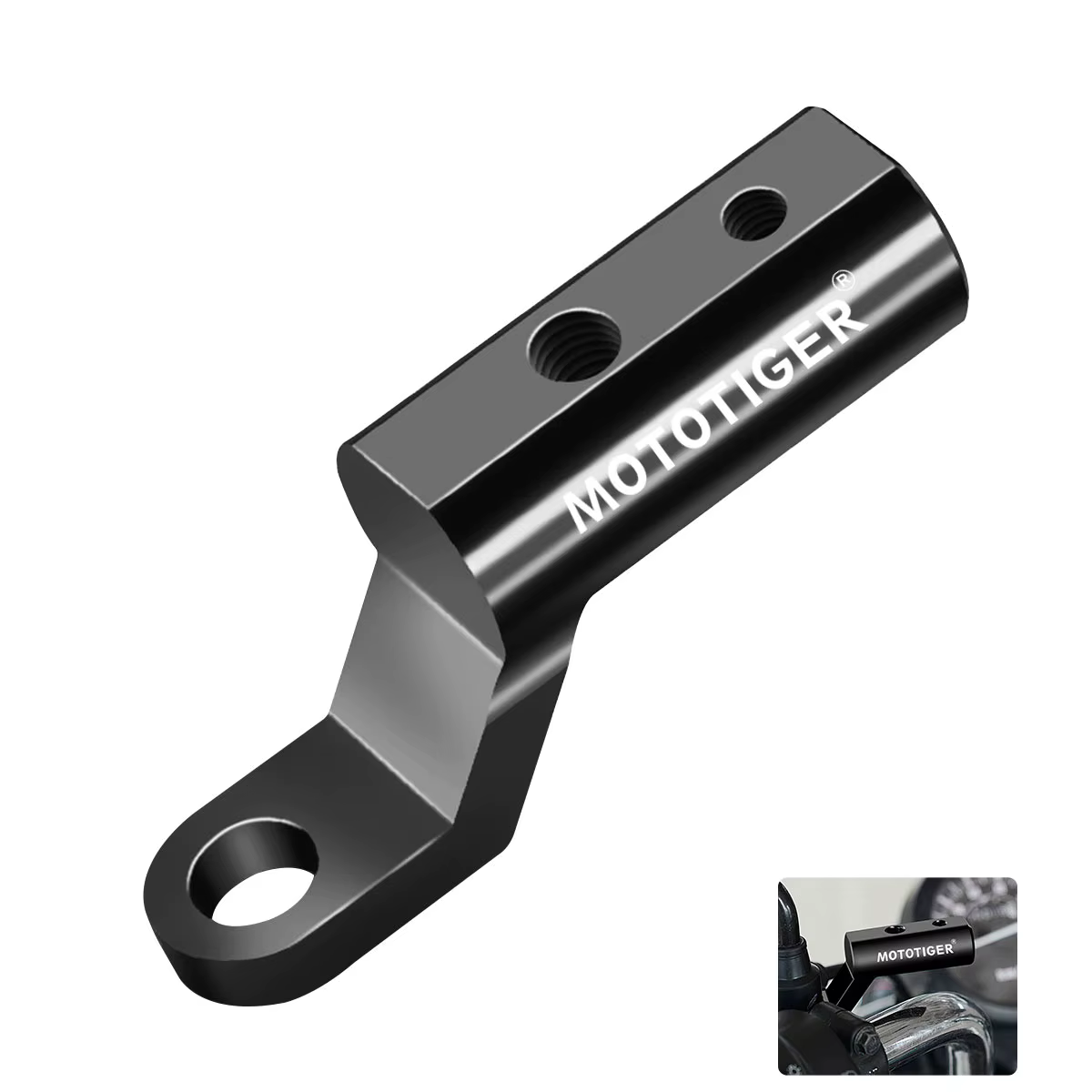 Extenseur de Rétroviseur Universel pour Moto, Support d'Adaptateur de Haute Qualité, Riser d'Extensi