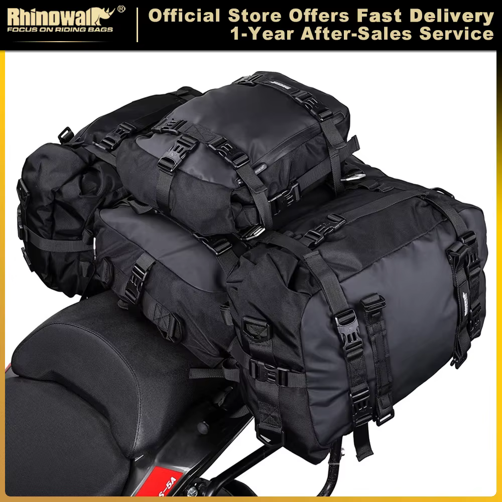 Rhinowalk sac de siège arrière de moto 10L 20L 30L sac de bagages étanche Motocross multi-fonction p